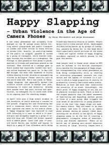 Monu#05_Happy Slapping – Urban Violence in the Age of Camera Phones.indd