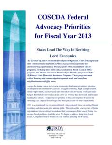 Poverty / Community Development Block Grant / HOME Investment Partnerships Program / Homelessness / Low-Income Housing Tax Credit / Supportive housing / Section 8 / National Coalition for Homeless Veterans / Development of non-profit housing in the United States / Affordable housing / United States Department of Housing and Urban Development / Housing