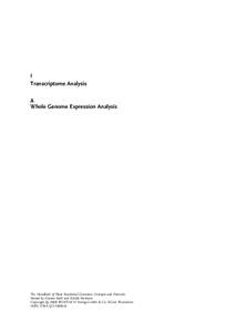 I Transcriptome Analysis A Whole Genome Expression Analysis  The Handbook of Plant Functional Genomics: Concepts and Protocols.