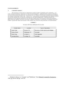 CESIUM/RUBIDIUM A. Commodity Summary  The prop erties of cesium and its compo unds are similar to those of rubidium and its compound s. As a