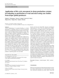 Int J Life Cycle Assess DOIs11367z LCA FOR AGRICULTURE  Application of life cycle assessment to sheep production systems: