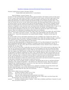 Southern Campaign American Revolution Pension Statements Pension Application of James Cheshier: R1910 Transcribed and annotated by C. Leon Harris State of Illinois Fayette County SS On this 25 th day of December 1843 per