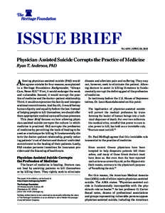 ﻿  ISSUE BRIEF No. 4391 | April 20, 2015