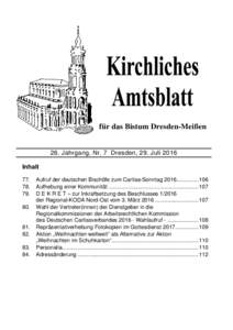 Kirchliches Amtsblatt - Vorlage