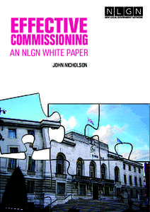 EFFECTIVE  COMMISSIONING AN NLGN WHITE PAPER JOHN NICHOLSON