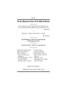 #20622868v1<DCDB01> -Smith v. Fairfax Reality Cert. Petition FINAL.wpd