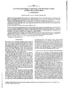 Aquatic ecology / Glaciology / Physical oceanography / Arctic Ocean / Hudson Bay / Sea ice / Foxe Basin / Ice / Mixed layer / Physical geography / Water / Earth