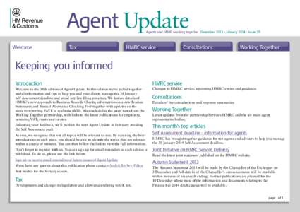 Agent Update Issue 39 with Working Together