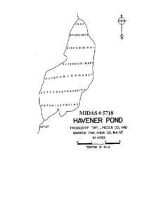 HAVENER POND Waldoboro Twp., Lincoln County and Warren Twp., Knox County U.S.G.S. Waldoboro East, Maine Fishes Largemouth bass