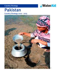 Country Strategy  Pakistan Country StrategyWaterAid Pakistan CS