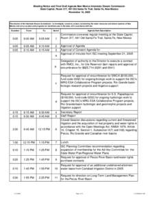 Agenda ISC Meeting November 16, 2005.xls