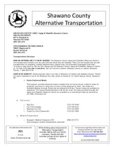 Shawano County Alternative Transportation