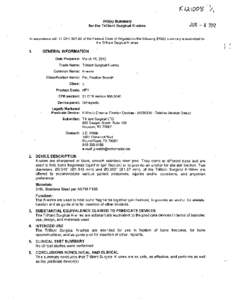 510(k) Summary  JN-421 for the Trilliant Surgical K-wires