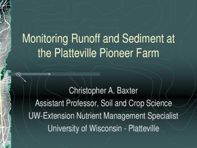 The Wisconsin Phosphorus Index and the Role of Pioneer Farm