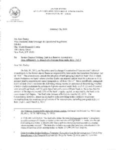 Division of Trading and Markets No-Action Letter: Financial Industry Regulatory Authority, Re: Broker-Dealers Holding Cash in a Reserve Account at a Non-Affiliated U.S. Branch of a Foreign Bank under Rule 15c3-3