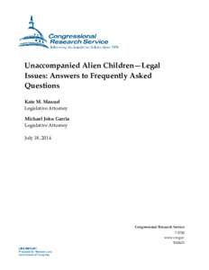 Nationality / Immigration to the United States / Reno v. Flores / U.S. Immigration and Customs Enforcement / Unaccompanied minor / Permanent residence / Alien / Illegal immigration to the United States / Commonwealth / Immigration law / Law / Government