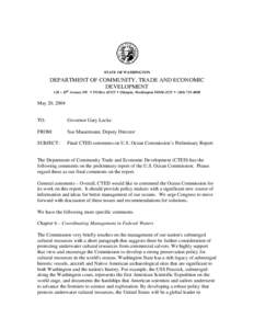 Microsoft Word - Final CTED comments on Ocean Commission report2.doc