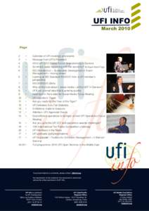 Trade fairs / UFI / Communication / Eric Everard / Exhibition / ISO 20121 / International Organization for Standardization / International Fair / Structure / Economy / Technology