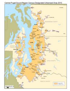 Central Puget Sound Region Census Designated Urbanized Area 2010 Darrington Stanwood  Arlington