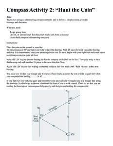 Compass Activity 2: “Hunt the Coin” Aim: To practice using an orienteering compass correctly and to follow a simple course given the bearings and distances. What you need: Large grassy area