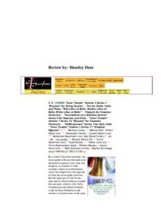 Fanfare Magazine Archive of CD Reviews