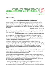 Press statement  www.people.ie 18 December 2013
