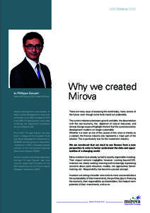 //////// editorialBy Philippe Zaouati, Natixis AM Deputy CEO, Head of Mirova.