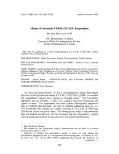 Cite as 26 I&N Dec[removed]BIA[removed]Interim Decision #3829 Matter of Armando CERDA REYES, Respondent Decided March 24, 2015