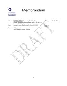 Draft Engineering Brief No. 84, Remote Maintenance and Monitoring of ALCMS and L-821 Computerized Control Panels, 22 February 2011