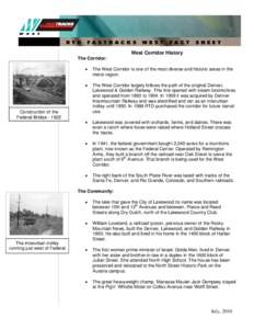 Microsoft Word - West Corridor History Page 2.doc