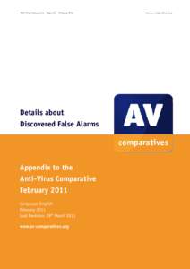 Anti-Virus Comparative - Appendix – Februarywww.av-comparatives.org Details about Discovered False Alarms