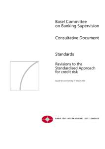 Revisions to the standardised approach for credit risk - consultative document