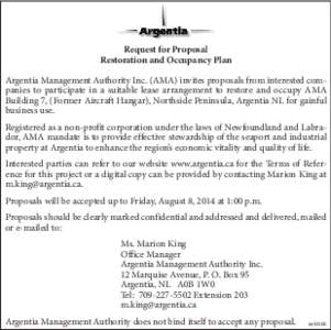 Argentia / Proposal