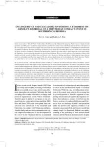 Chumash people / Polynesian navigation / Chumashan languages / Schoenoplectus acutus / Jeanne Arnold / Polynesia / Tongva people / Tomol / California / California Mission Indians / Native American tribes in California