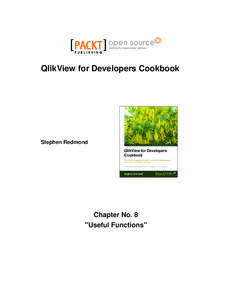 QlikView for Developers Cookbook  Stephen Redmond Chapter No. 8 
