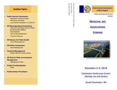 Municipal seminar brochure 2014