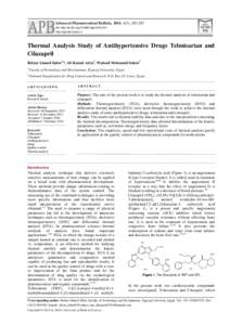 Advanced Pharmaceutical Bulletin, 2014, 4(3), [removed]doi: http://dx.doi.org[removed]apb[removed]http://apb.tbzmed.ac.ir/