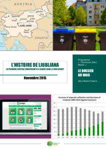 L’HISTOIRE DE LJUBLJANA LA PREMIERE CAPITALE EUROPÉENNE À SE LANCER DANS LE ZERO DÉCHET NovembreProgramme