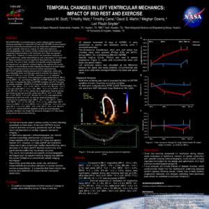 TEMPORAL CHANGES IN LEFT VENTRICULAR MECHANICS: IMPACT OF BED REST AND EXERCISE