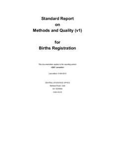 Microsoft Word - Quality Report - Births Registration_Annual