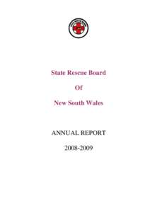 State Rescue Board Of New South Wales ANNUAL REPORT[removed]