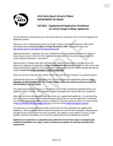 Updated DRAFT UCLA Herb Alpert School of Music DEPARTMENT OF MUSIC Fall[removed]Supplemental Application Worksheet
