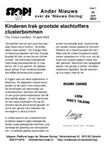 Ander Nieuws  over de ‘Nieuw e Oorlog’ blad 1