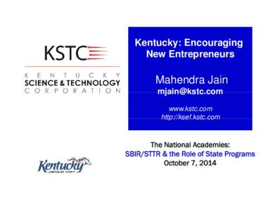 Microsoft PowerPoint - 2014_10_07_Jain_SBIRandStatePrograms_National_Academies_Workshop