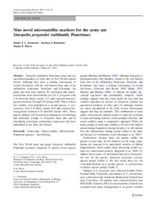 Polymerase chain reaction / DNA / Biotechnology / Microsatellite / Ant / Genetic marker / Army ant / Molecular ecology / Atta / Biology / Molecular biology / Genetics