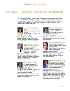 UW MEDICINE  | REGIONAL EPILEPSY CENTER