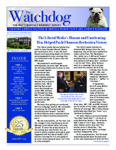 Watchdog The the mrc’s monthly members’ report  CREATING A MEDIA CULTURE IN AMERICA WHERE TRUTH AND LIBERTY FLOURISH