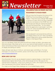 CELEBRATION IN RIDER NATION ROUGHRIDER TO ROUGH RIDER Did you know that throughout the history of the