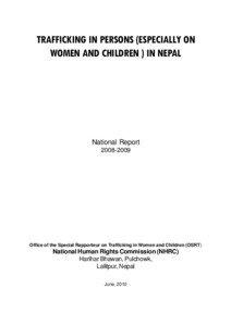 TRAFFICKING IN PERSONS (ESPECIALLY ON WOMEN AND CHILDREN ) IN NEPAL