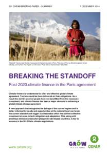 Breaking the Standoff: Post-2020 climate finance in the Paris agreement
